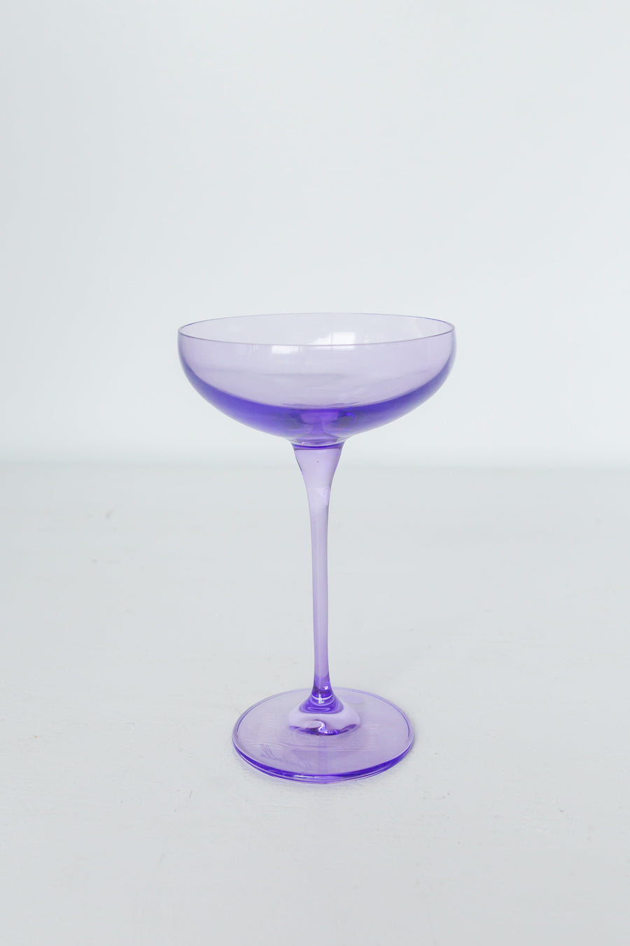Colored Champagne Coupe Stemware - Set of 2 {Lavender}.