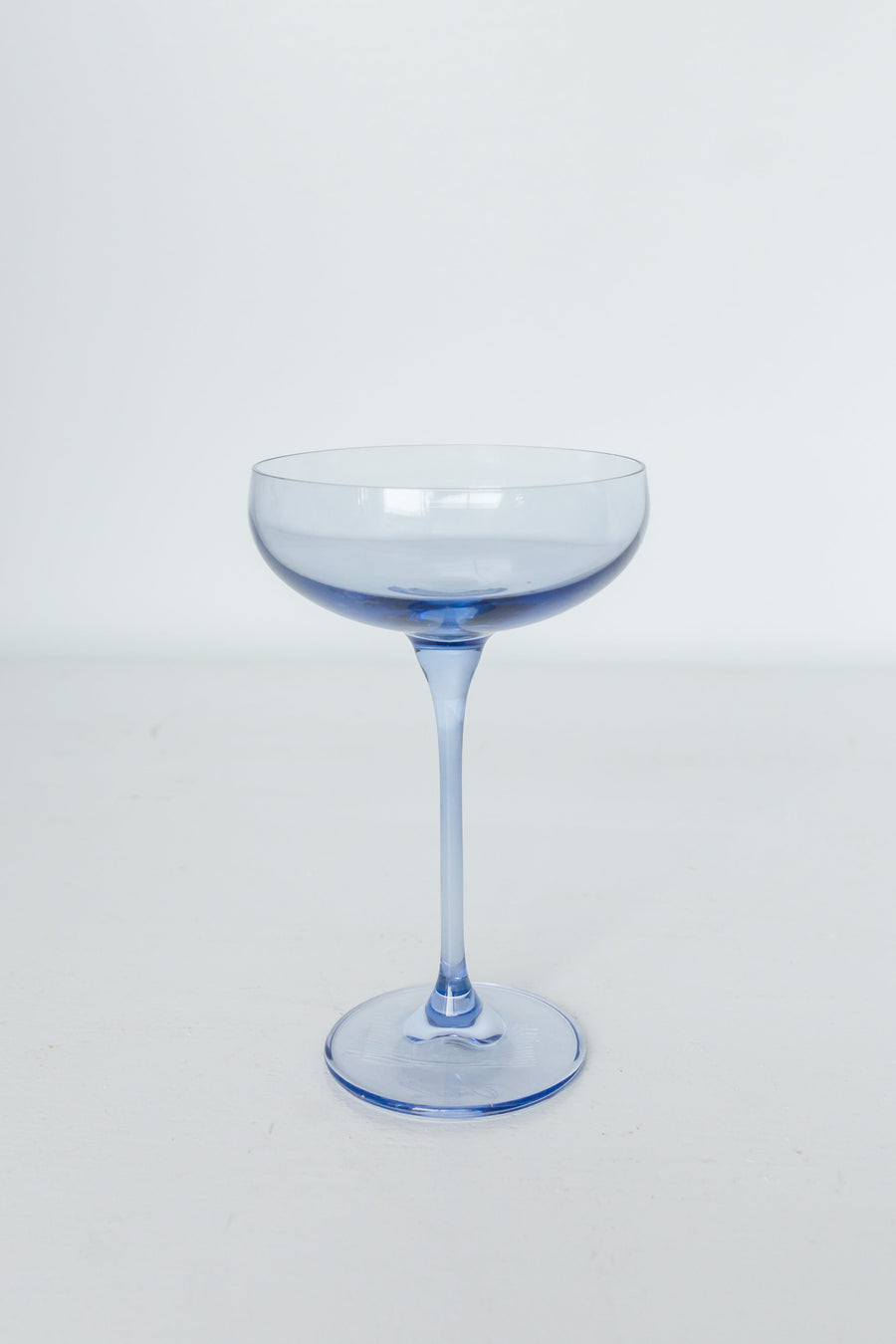 Colored Champagne Coupe Stemware - Set of 6 {Cobalt Blue}.