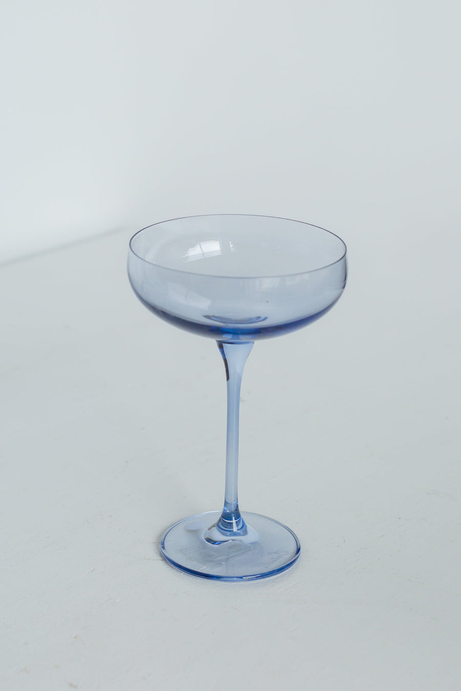 Colored Champagne Coupe Stemware - Set of 6 {Cobalt Blue}.