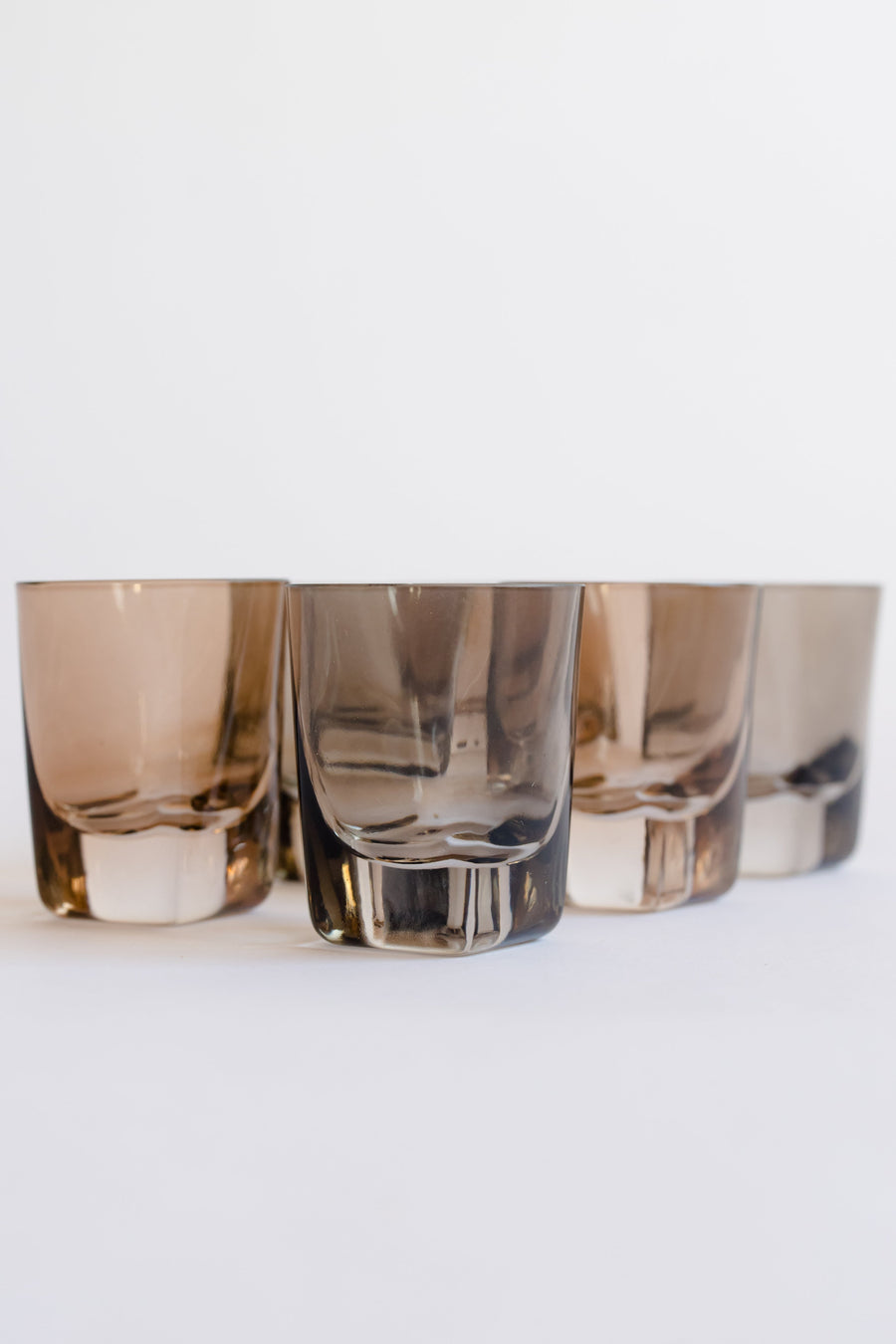 Colored Shot Glasses - Set of 6 {Smoke Mixed Set}.