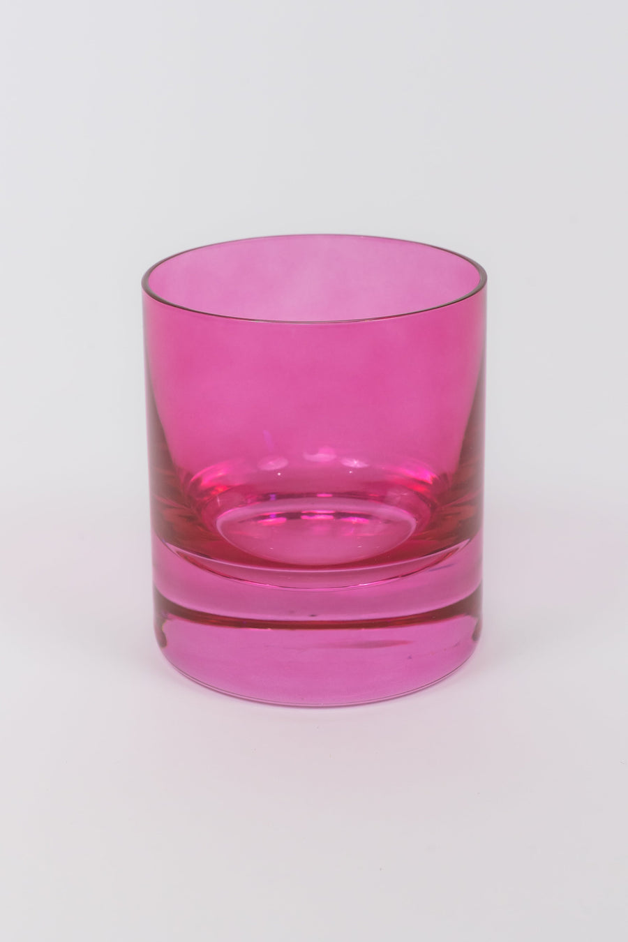 Colored Rocks Glass - Set of 2 {Fuchsia}.