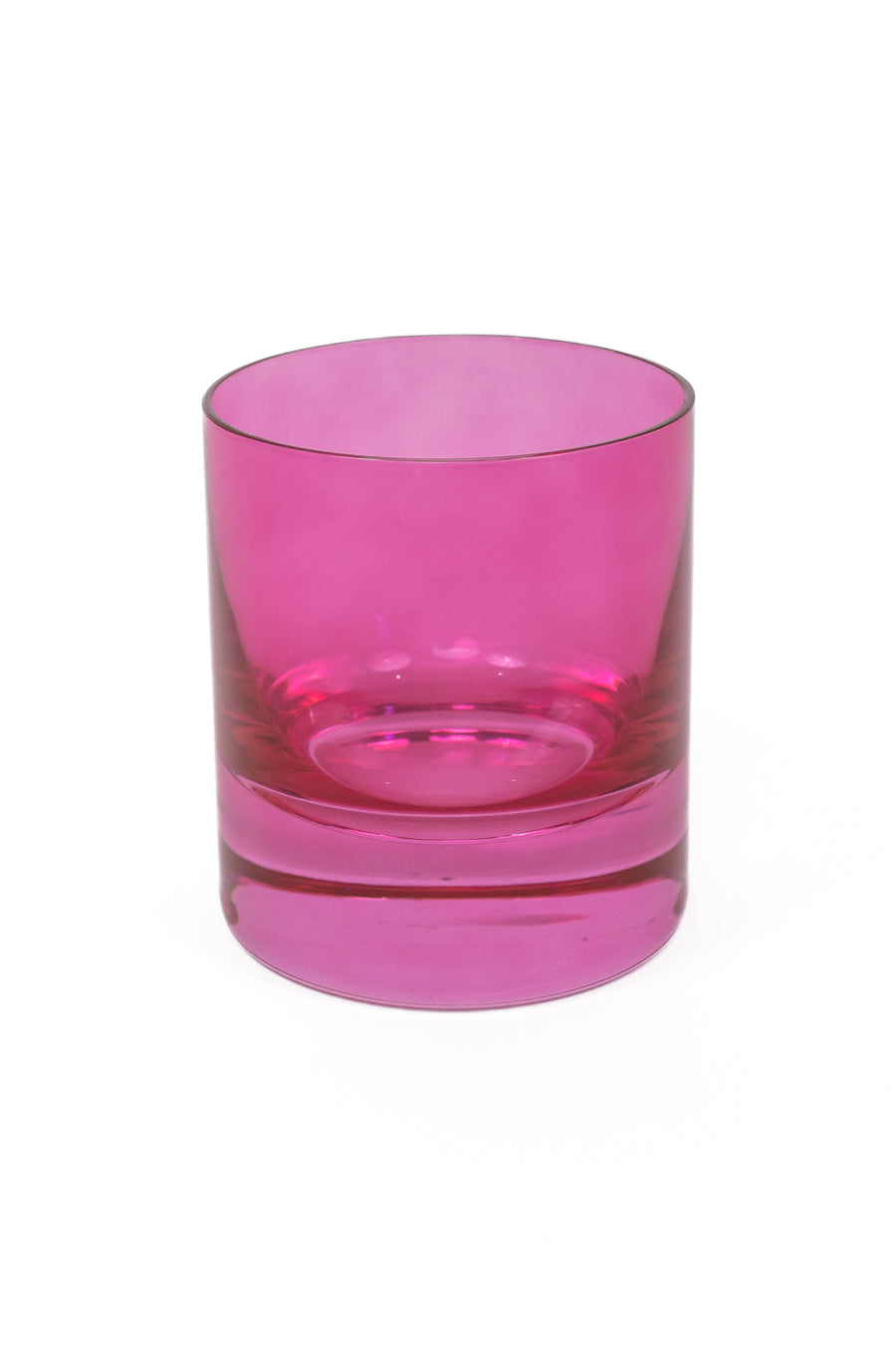 Colored Rocks Glass - Set of 2 {Fuchsia}.