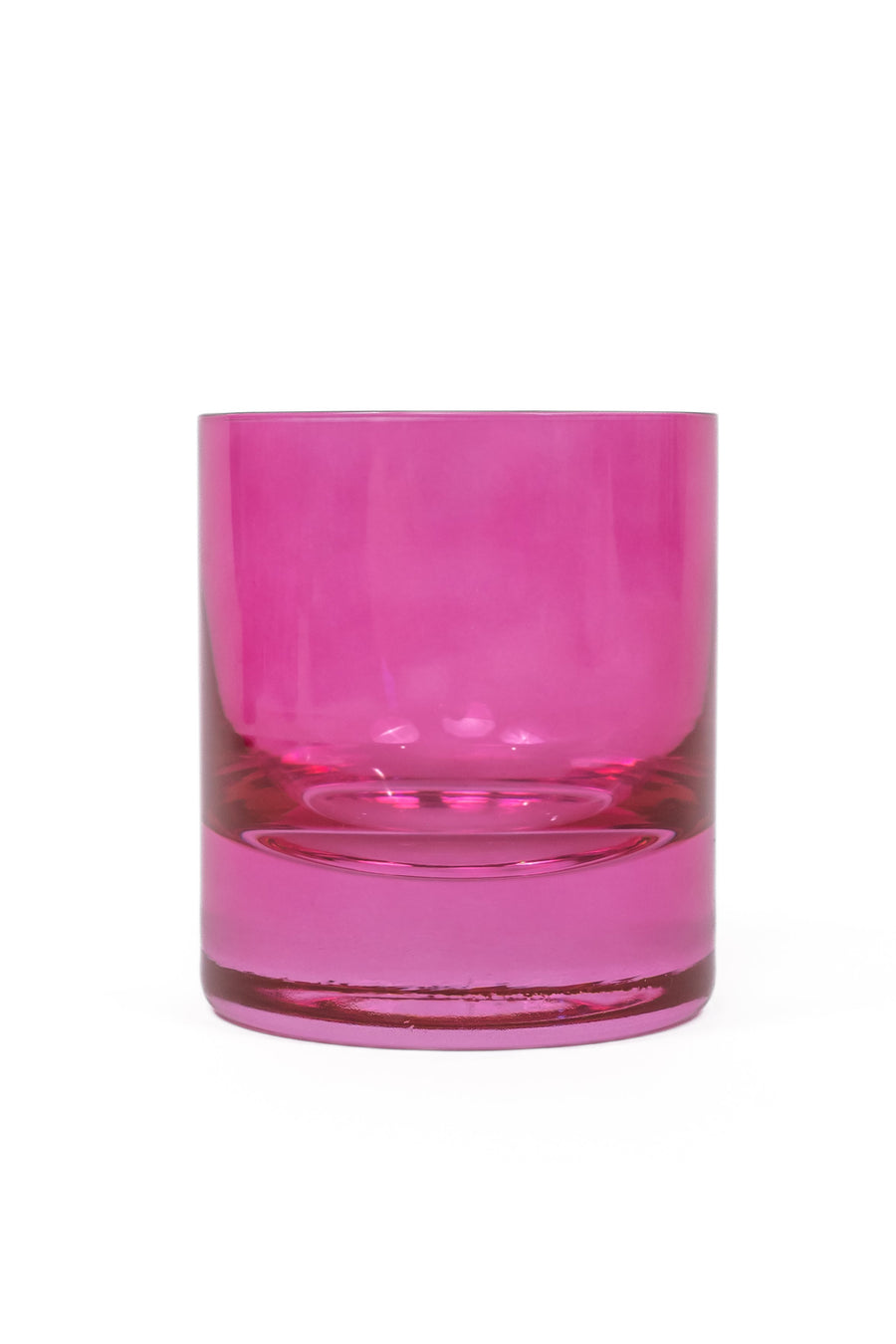 Colored Rocks Glass - Set of 2 {Fuchsia}.