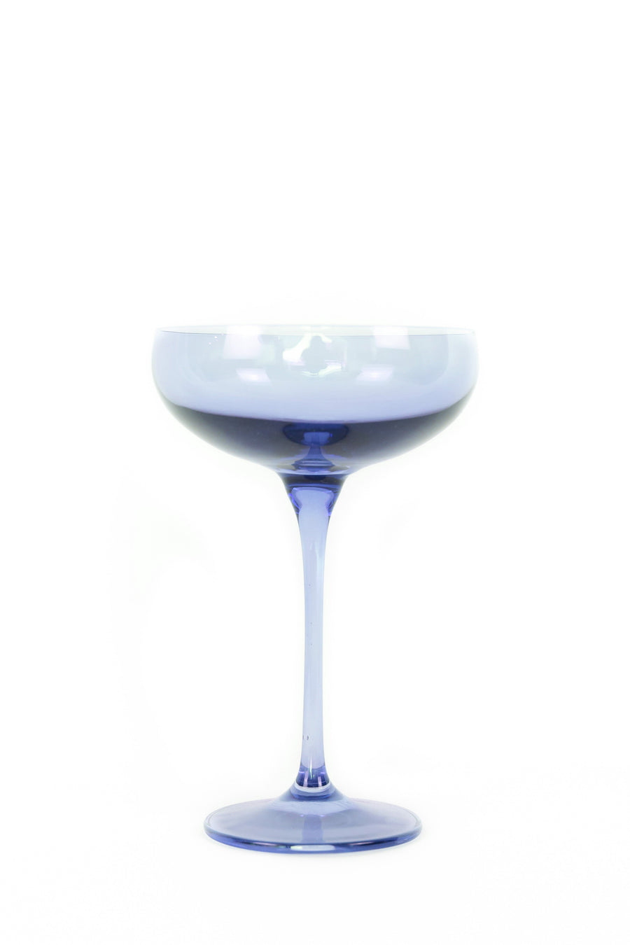 Colored Champagne Coupe Stemware - Set of 6 {Cobalt Blue}.
