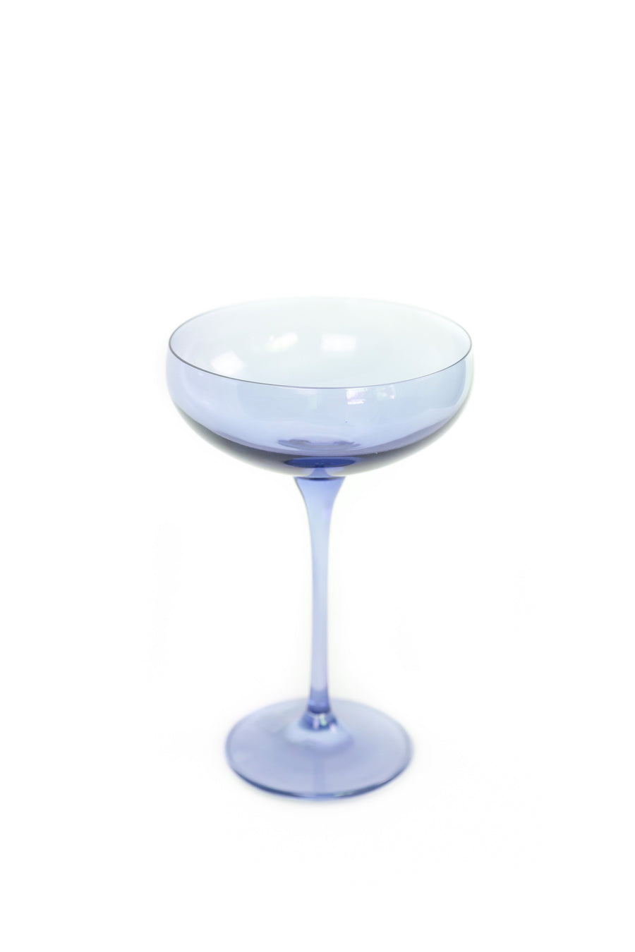 Colored Champagne Coupe Stemware - Set of 6 {Cobalt Blue}.