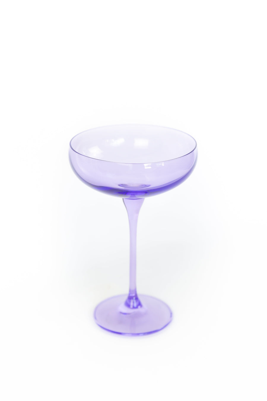 Colored Champagne Coupe Stemware - Set of 2 {Lavender}.