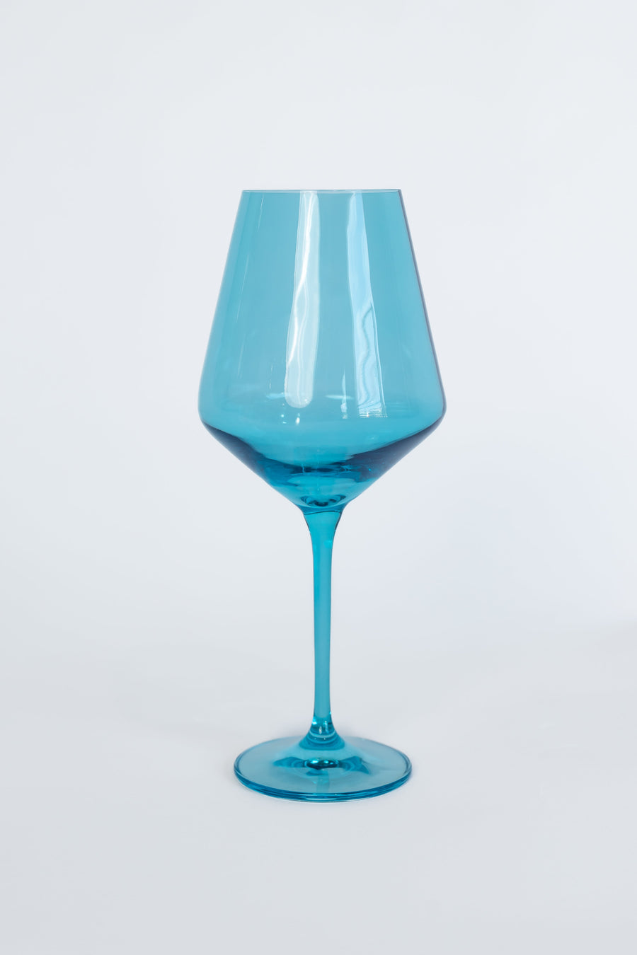 Colored Wine Stemware - Set of 6 {Ocean Blue}.
