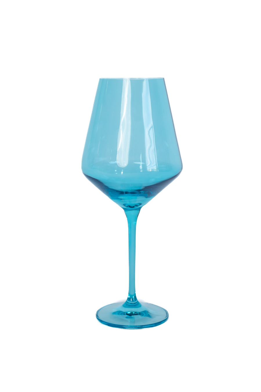 Colored Wine Stemware - Set of 6 {Ocean Blue}.