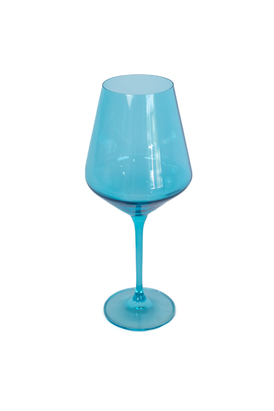Colored Wine Stemware - Set of 6 {Ocean Blue}.