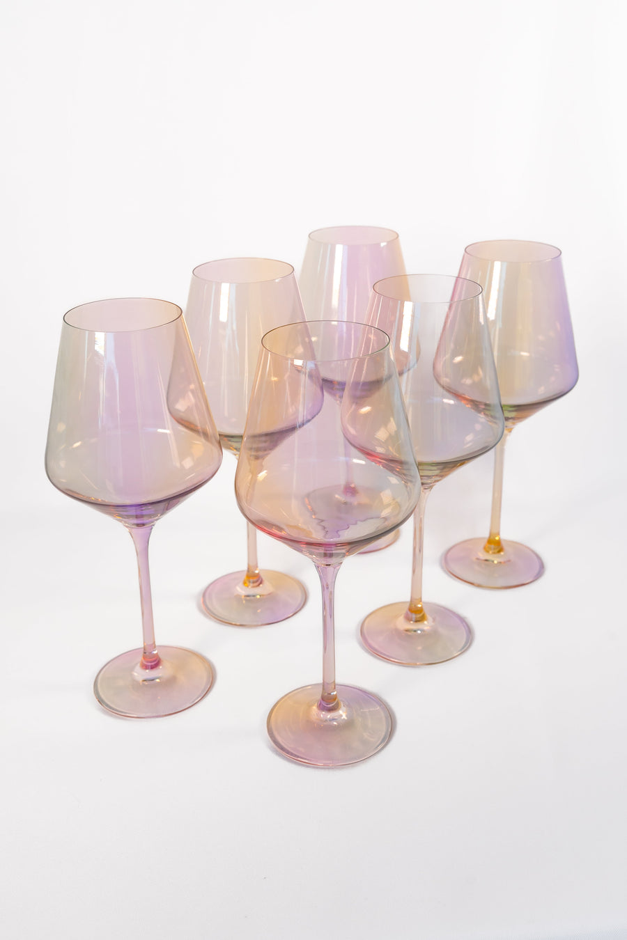 Colored Wine Stemware - Set of 6 {Iridescent}.