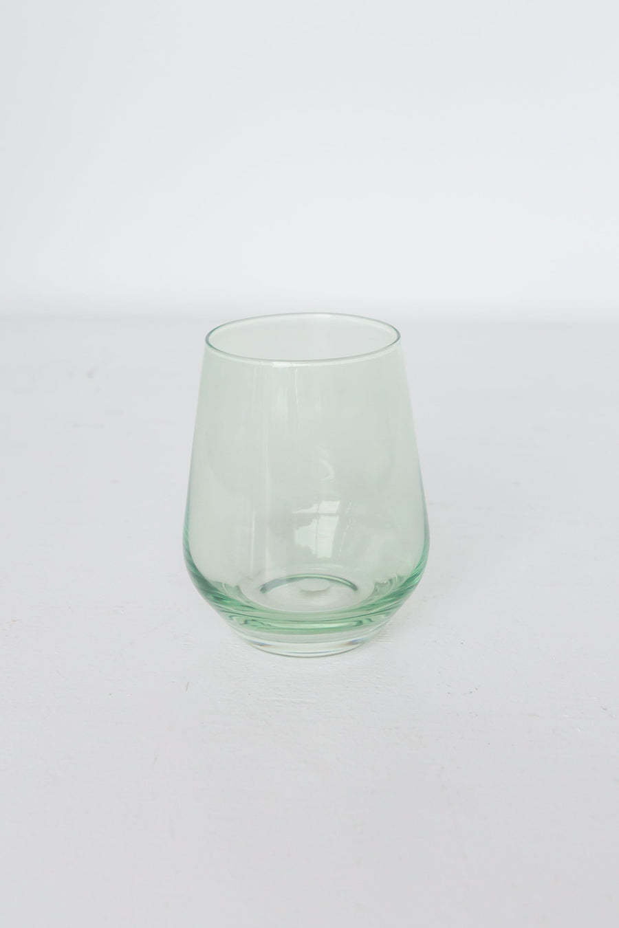 Colored Wine Stemless - Set of 6 {Mint Green}.