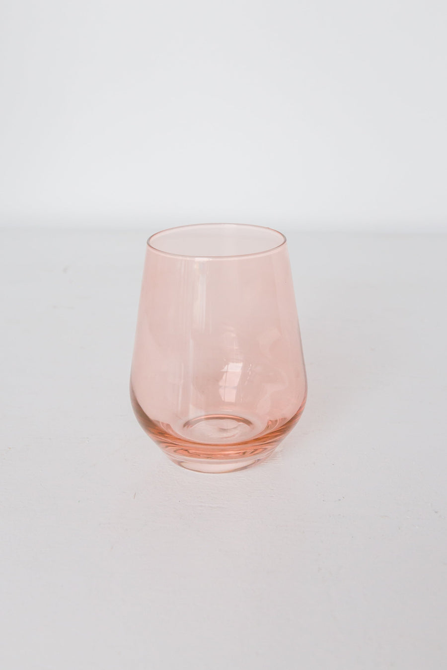 Colored Wine Stemless - Set of 2 {Blush Pink}.