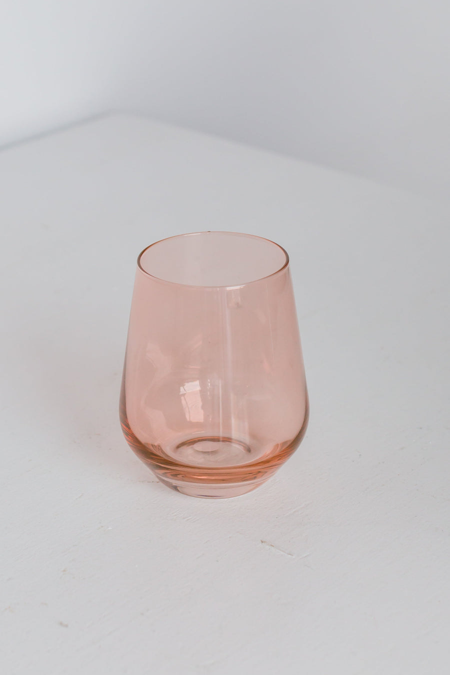 Colored Wine Stemless - Set of 2 {Blush Pink}.