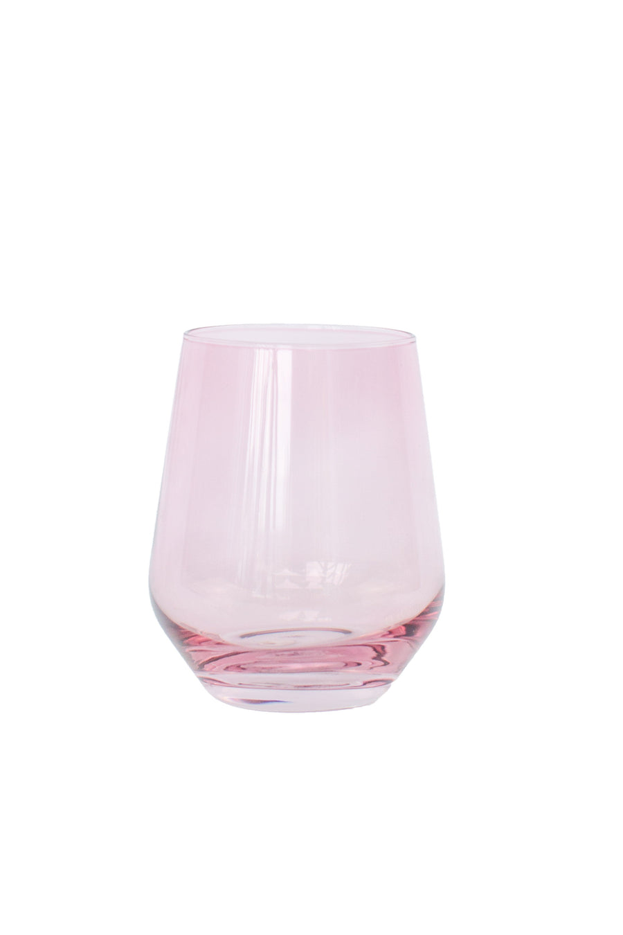 Colored Wine Stemless - Set of 2 {Rose}.