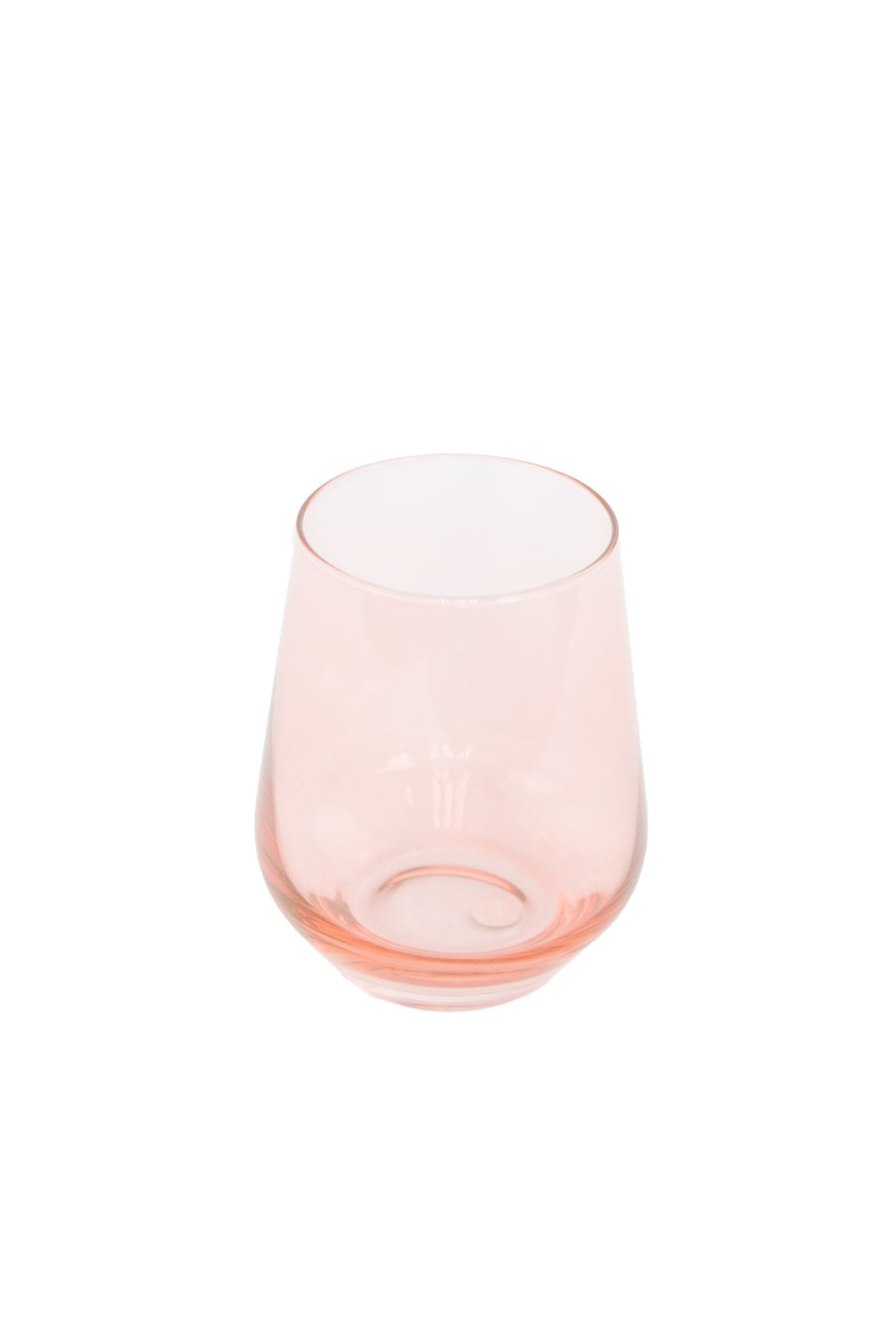 Colored Wine Stemless - Set of 2 {Blush Pink}.