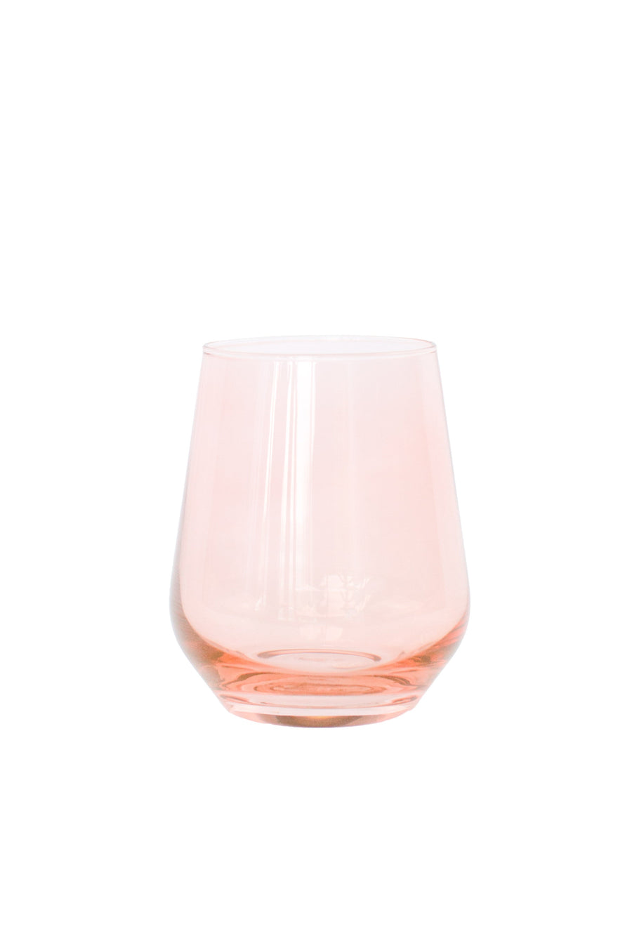 Colored Wine Stemless - Set of 2 {Blush Pink}.