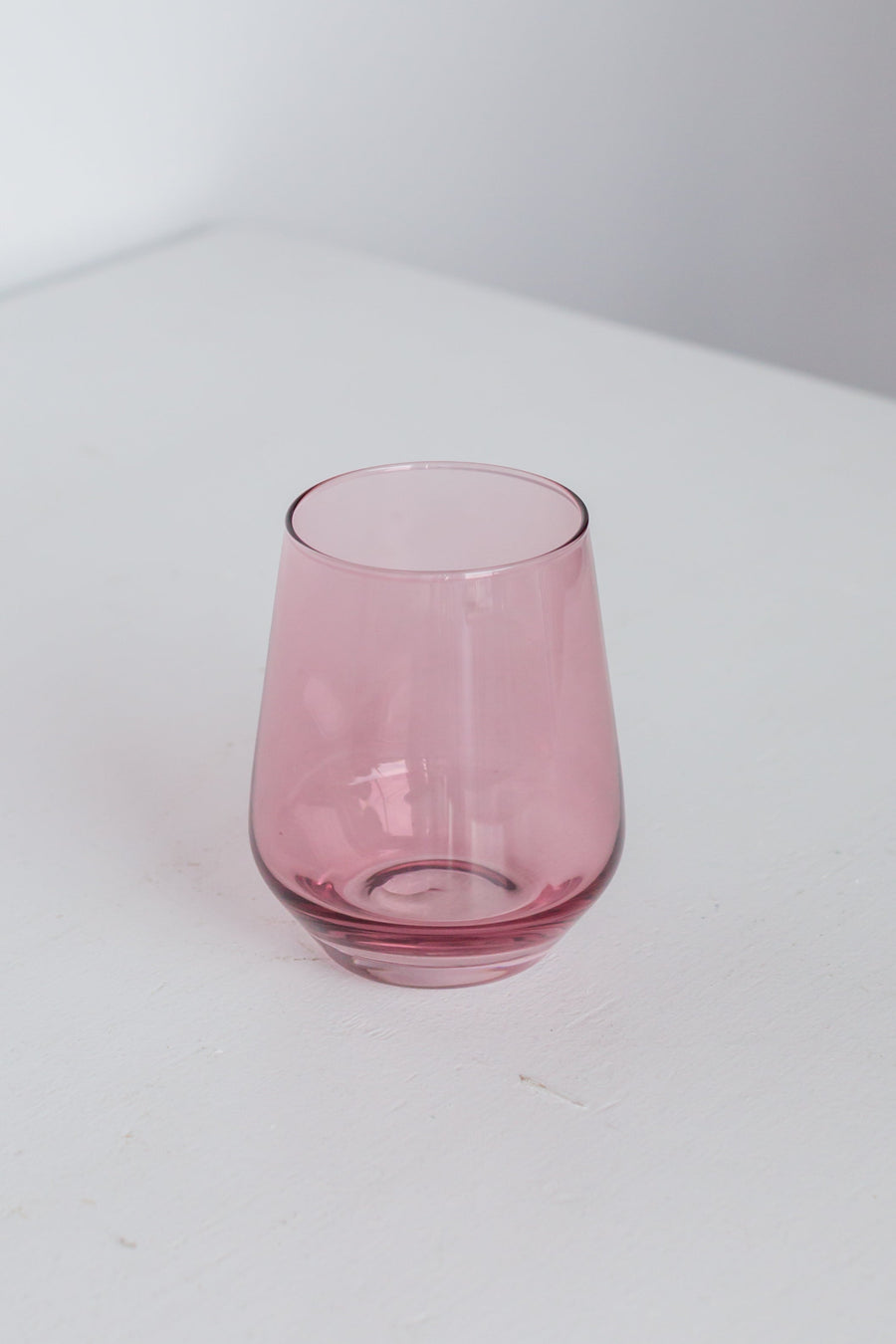 Colored Wine Stemless - Set of 2 {Rose}.