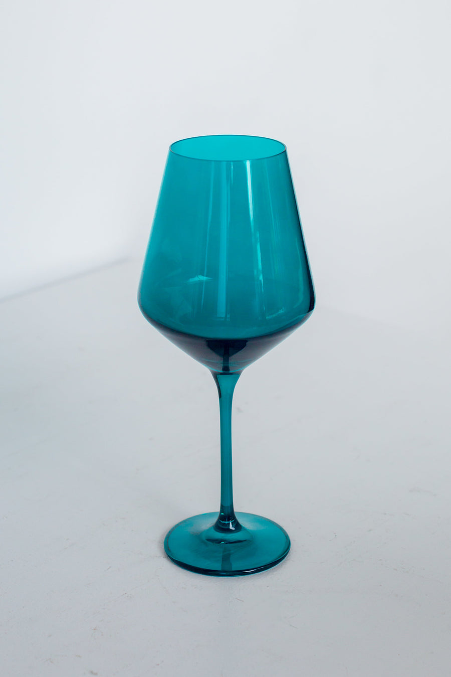 Colored Wine Stemware - Set of 2 {Teal}.