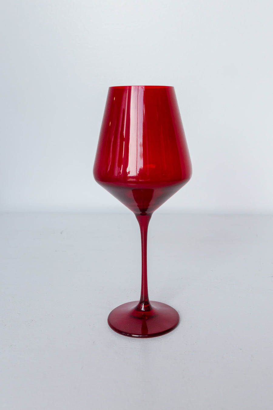 Colored Wine Stemware - Set of 2 {Red}.
