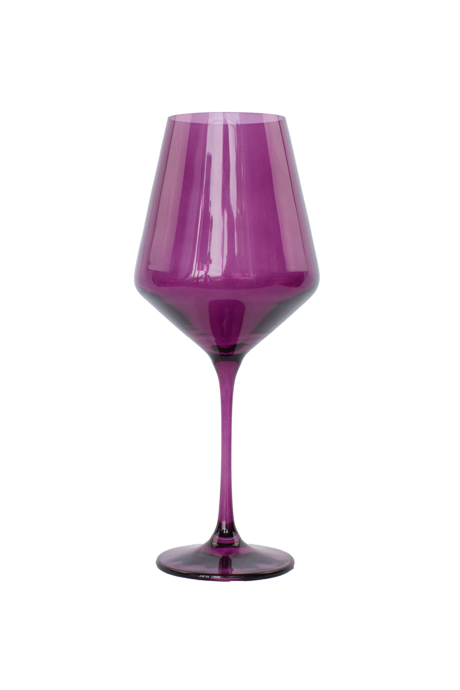 Colored Wine Stemware - Set of 2 {Amethyst}.