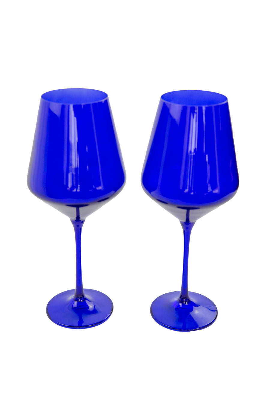 Colored Wine Stemware - Set of 2 {Royal Blue}.