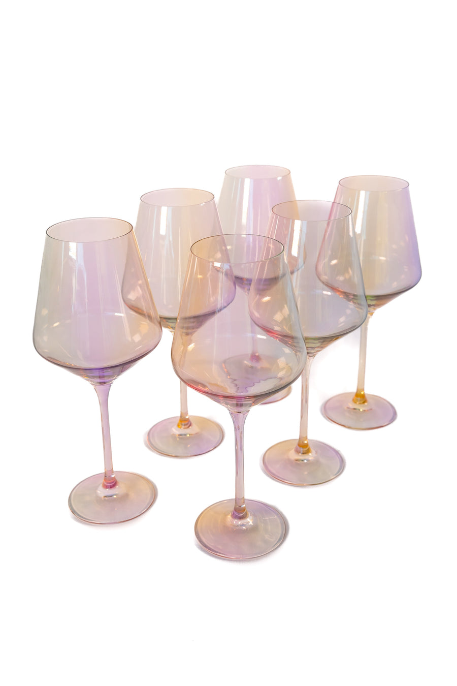 Colored Wine Stemware - Set of 6 {Iridescent}.